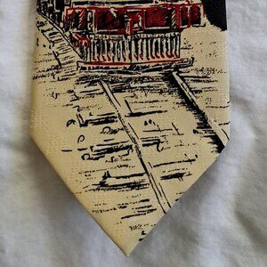 RENAISSANCE Hand Made 100% Polyester Train Dress Tie